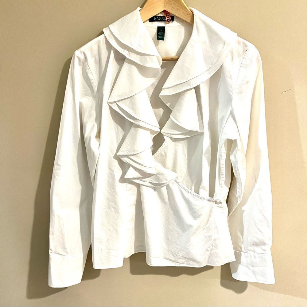 Ralph Lauren cotton Ruffled Blouse